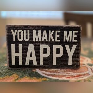 Black and White Decorative Sign